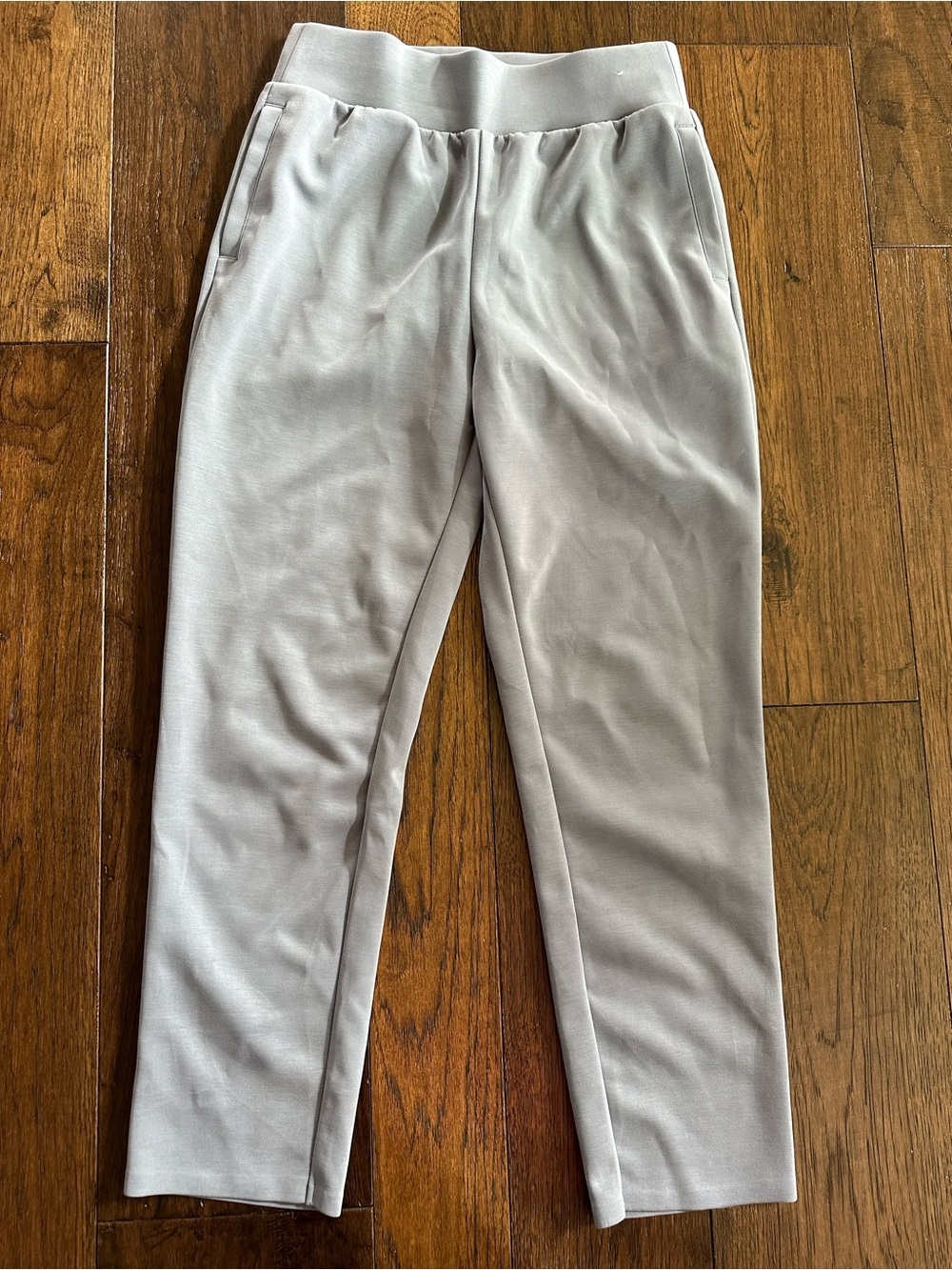 FLX Women’s Light Gray Pull-On Tapered Pants- size Small